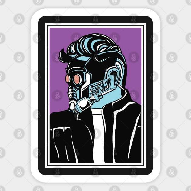 Starlord The Legendary Outlaw Sticker by miraazalia@gmail.com